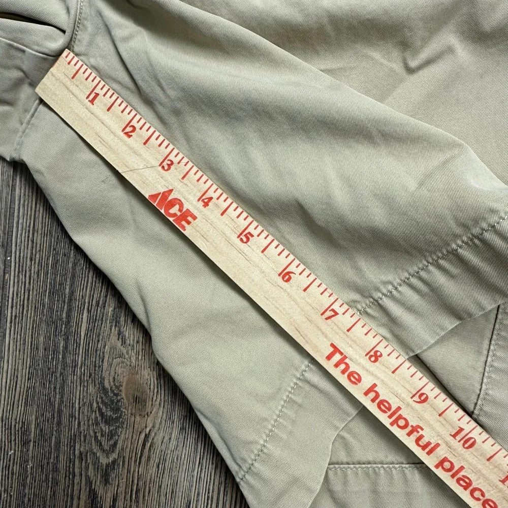 Polo Ralph Lauren Tyler Short Mens 35 Khaki Tan Pleated Cotton Chino Shorts 9in